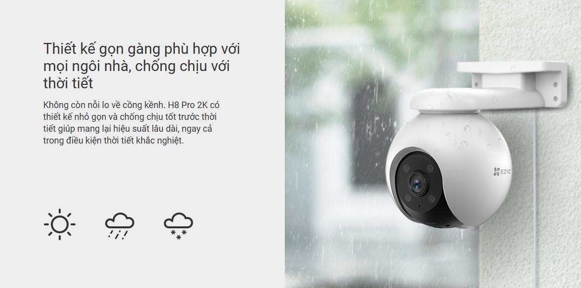 Camera Ezviz H8 2K chống thấm nước